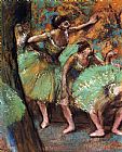Edgar Degas Famous Paintings - Dancers IV